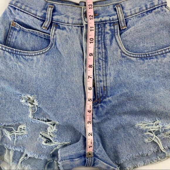 Vintage Bill‎ Blass High-Waist Distress Shorts size 10 - Picture 10 of 11